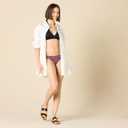 Amazon Essentials Women's Light-Support Tie Halter Bikini Swimsuit Top (Available in Plus Size)