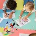 4 x Aodaer 72 Pack Permanent Markers 0.5mm Ultra Fine Point Markers, Waterproof Colored Pens, Quick-drying, Smooth Writing Markers for Home Office School Supplies, Works on Wood, Plastic, Metal