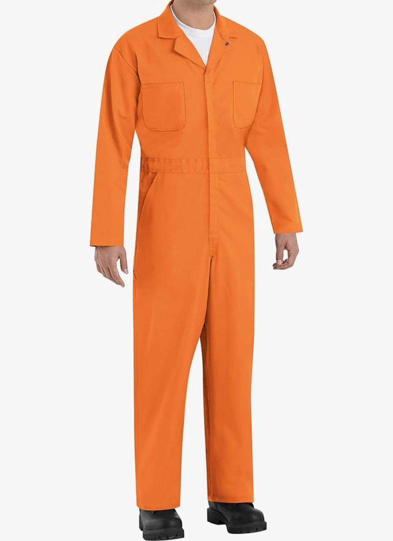 Mens Twill Action Back Coverall, XL