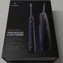 2-1 Oral Clean Kit- Water Dental flosser & Electric Toothbrush Combo- Brushing & Flossing- for Teeth Cleaning and Gum Health (Black)