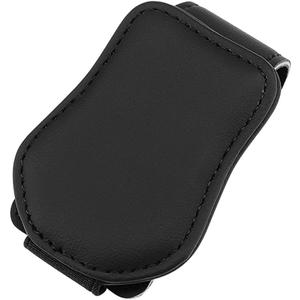 Yamrots Sunglass Holder for Car, Sunglasses Holders for Car Sun Visor, Magnetic Leather Glasses Eyeglass Hanger Clip for Car, Ticket Card Clip and Car Accessories (Black)