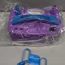 IDAODAN Electric Balloon Pump, Portable Electric Balloon Blower Machine Balloon Air Pump Dual Nozzle Rose Red 110V 600W Balloon Inflator for Party Decorations (Purple Blue)