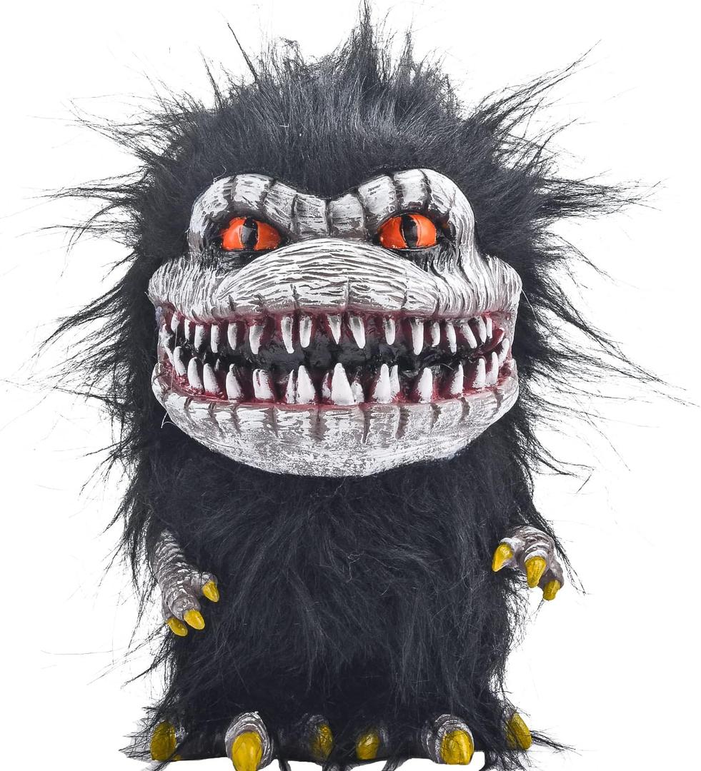 Alien Monster Prop Doll, Creepy Plush Doll Movie Stuffed Toy, Black Funny Ugly Space Crite Horror Gifts for Adult Collector on Halloween Birthday
