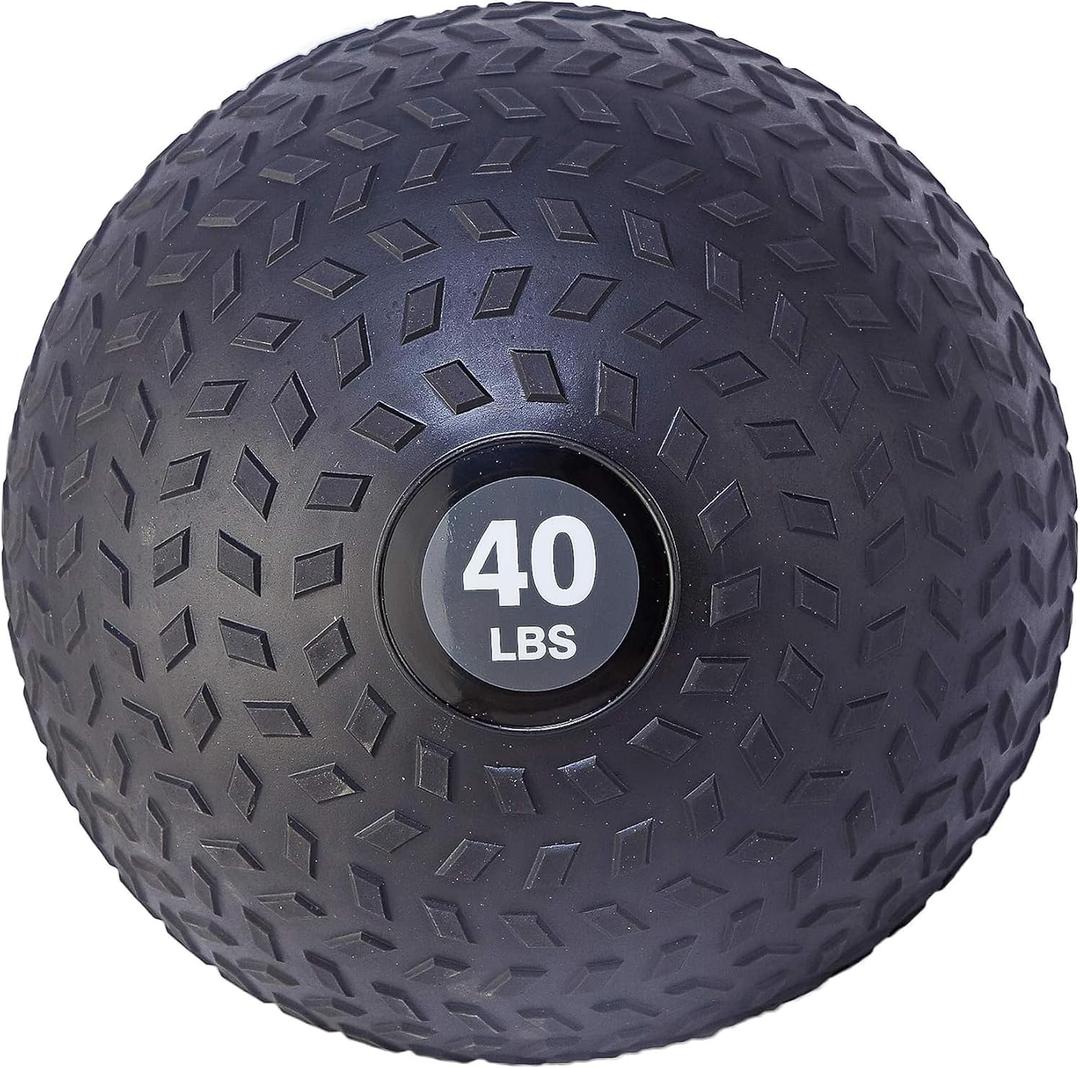 Fitvids Slam Medicine Wall Balls Workout Exercise Fitness Weighted Balls for Cross Training, Strength and Conditioning Exercises, Cardio and Core Workouts, 40 Pounds