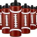 Yaomiao Football Water Bottle, Football Party Favors Bulk, 20 oz Reusable Bpa-Free Squeeze Water Bottles, Stuff for Sports Gifts, Team Gifts, Birthday, Tailgate Parties