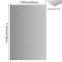 6061-T6 Aluminum Sheet 8x12x1/2 Inch Thickness Durable Aluminum Plate Metal Sheet Covered with Protective Film for Industry, DIY