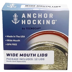 Tecnocap - 9 Wide Mouth Lids – Canning Lids for Mason Jars – Tight Seal & Leak Proof – 9 Pcs per box, 18 boxes per package.