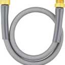 SKYWARD Short garden hose with Female to Male Metal Connector, nylon braided, inner tube PVC material, flexible and lightweight, Kink Free Water Hose, easy to use & Store (3ft)