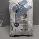 StangH White Velvet Curtains 96 inches Long for Living Room, Light Dimming Privacy Protect Sliding Door Covering for Nursery/Dining/Patio, W52 x L96, 2 Panels (White Series - Bleach White)