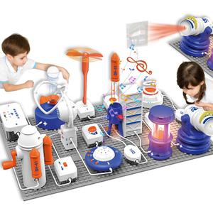 Science STEM Kits for Kids, Electronics Exploration Kit, 66 Pcs DIY Circuit Parts, Over 1200 Projects, STEM Educational Toy Gifts for Kids Boys Girls Ages 3 4 5 6 7 8 9 10 11 12, Color Project Manual, 11 x 14.5 x 3.1 inches