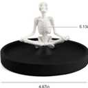 Meditating Skeleton Incense Stick Holder, Incense Holder for Sticks Ash Catcher Incense Holder for Yoga Spa Meditation Home Decor