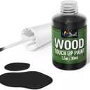 DWIL Wood Touch Up Paint - 1.5 Oz Pen for Refinishing, Quick-Dry Paint for Scratches, Chips and Spots on Furniture, Cabinets, Doors, Tables, and Dressers (Black)