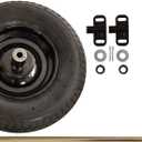 True Temper TWKT Wheelbarrow Two Wheel Conversion Kit,Black