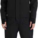 GSOU SNOW Ski Suits Women Men One Piece Snow Suits Waterproof Windproof Men Snowsuit Insulated Ski Jumpsuit for Snow Sports (X-Small, Black)