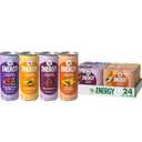 V8 +Energy Peach Mango, Orange Pineapple, Black Cherry and Pomegranate Blueberry Juice Energy Drinks, 8 fl oz Can (24 Pack) (EXP 06/27/27)