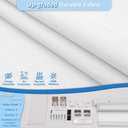 No-Drill Motorized Blackout Blinds with Remote, White, 33.5" x 72"