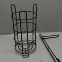 TomCare Toilet Paper Holder Toilet Paper Stand and Dispenser for 3 Spare Rolls Metal Wire Free-Standing Toilet Tissue Paper Roll Storage Shelf Bathroom Accessories Storage Organizer Black