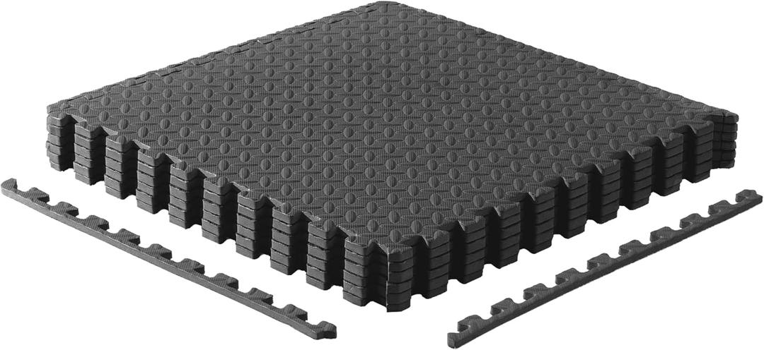 CAP Puzzle Exercise Mats | 1/2 Thick EVA Interlocking Foam Tiles for Home Gym Flooring | Multiple Options