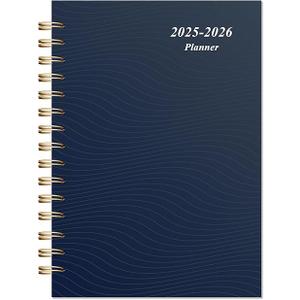 Planner 2025-2026, Academic Year July 2025-June 2026 Weekly and Monthly Planner Calendar, 5" x 8" School Planners for Teacher & Student, Planning Agenda Book with Tabs - Blue