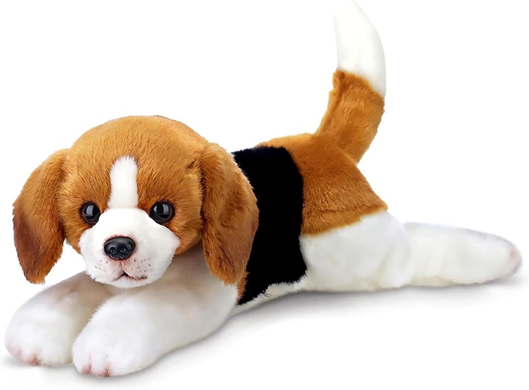 Bearington Lil' Hunter Beagle Stuffed Animal - 8" Soft and Fluffy Beagle Plush Toy - Lifelike Stuffed Beagles - Adorable Puppy Dog Plushies - Gift for Kids, Babies, and Animal Lovers