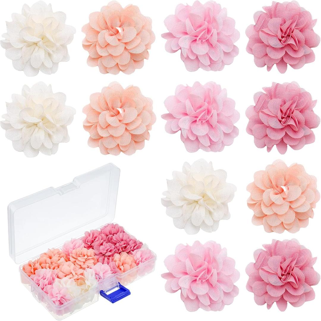 Xuhal 36 Pcs Cute Flower Magnets Set Flower Fridge Magnets Funny Refrigerator Whiteboard Stickers for Office Kitchen Door Decoration Supplies, 4 Colors