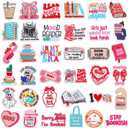 Lyrow 36pcs Bookish Iron on Patches Pink Book Lover Bookworm Bow Hot Girl Patches Repair Embroidered DIY Craft Accessories Reading Gifts for Women, Backpacks, Hats, Jackets(Girly)