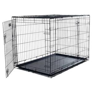 Black Metal Dog Cage DOGC-D01-36S | 37” X 25”