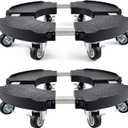 TreeGun 2 Pack Plant Caddy with Wheels Heavy Duty with 8 Lockable Casters, Rolling Plant Stand Adjustable for 8inch-22inch Outdoor Indoor Large Plant, Plant Stand with Wheels 500lbs Capacity