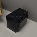 Rsobl Black Marble Cremation Urn Vault for Human Ashes, Adult Sized for Ground Burial, Home Memorial and Funeral Use
