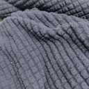 H.VERSAILTEX Super Stretch Stylish Cushions Covers/Furniture Cover Spandex Jacquard Small Checked Pattern Super Soft Slipcover Washable Individual (3 Cushion Sofa, Navy)