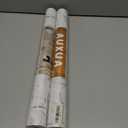 2 x Brick Wallpaper Peel and Stick 17.71" X 236" Self Adhesive Gray Vinyl Film Contact Paper 3D Stone Stick On Waterproof Wallpapers Bathroom Bedroom Backsplash (White)