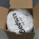 Bedsure Fluffy Flannel Duvet Cover Set - Faux Fur Comforter Cover Queen Size, Warm Plush Bedding for Winter, 3-Piece Set with Zipper Closure (90"x90") and 2 Pillow Shams, Linen