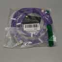 MRGLAS 3.2A USB C Charger Cable, [4-Pack, 10+6.6+3.3+1.6FT] USB A to USB C Right Angle Gold-Plated Type C Charger Fast Charge Durable Braided Cord for iPhone 17 16 15 Samsung S10 Note 10 S21 LG-Purple