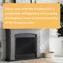 JUIN Magnetic Fireplace Cover Indoor: 3932 Fire Place Blanket for Brick/Gas Fireplace - Magnet Fireplace Mat Air Blocker Proof Screen for Heat Loss Living Room Insulation