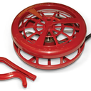 K&H Pet Products Stock Tank & Pond Heater, Ultimate Stock Tank Deicer w/ Cord Clip, Water Trough Heater for Horses, Cattle and Livestock, Full Cage, Floating, Submersible, Safety Listed - Red 500W