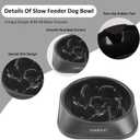 YINEYA Slow Feeder Dog Bowls, Pet Supplies that Slow Down Eating, Pet Food Bowls, Maze Dog Puzzle Feeder for Medium Breed