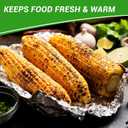 Aluminum Foil Sheets, 400 Count Tin foil,12" x 10.6" Pre-Cut Pop-Up Dispenser for Food Wrap, Hot Dog or Sandwich Wrap,Food Storage, Baking, Catering, Restaurant,Kitchen Use (Silver, 12 Inch)