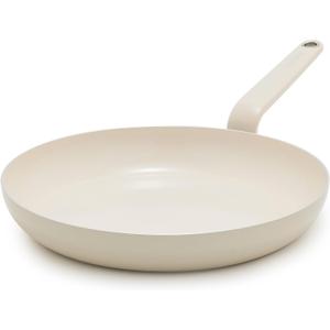 GreenPan Rio Advanced 12" Frying Pan Skillet, Ceramic Nonstick PFAS-Free, Induction Ready, Dishwasher and Oven Safe, Cream White
