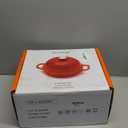 Dutch Oven for Bread Baking, Enameled Cast Iron Dutch Oven Pot with Lid, Bread Oven for Sourdough Bread Baking, Cast Iron Bread Pan, 5 qt Cyan