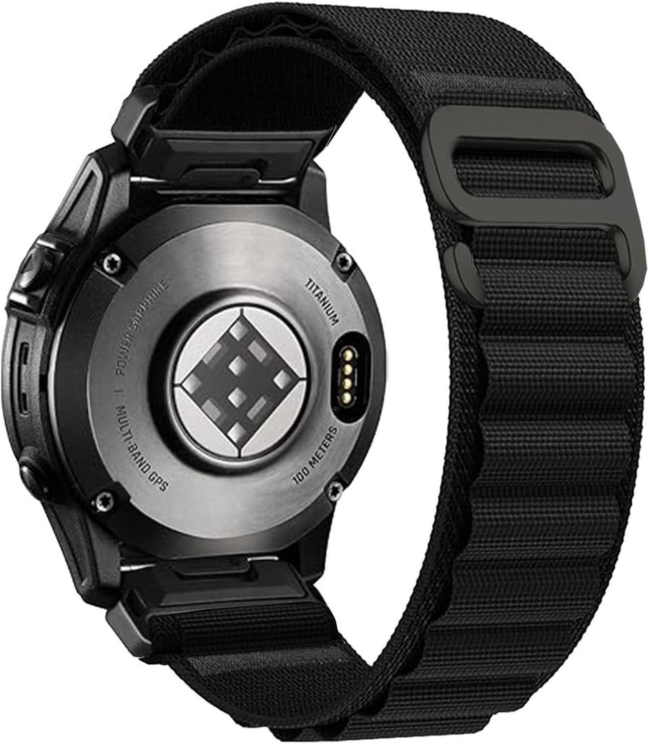 22mm Quickfit Nylon Watch Band for Garmin Fenix 8/E/7/7 Pro/6/6 Pro/5/5 Plus(47mm), Epix Pro Gen 2 47mm, Forerunner 965/955/945/935, for Tactix 8 Watch Strap