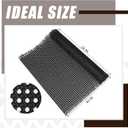 Pushglossy 24 x 60'' Plastic Cane Webbing for Basket Making Black Synthetic Rattan Roll for Crafting, Basketry Supplies, DIY Projects
