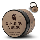 Striking Viking Sandalwood Beard Softener for Men - Non-Greasy Cream Formula With Natural Ingredients for Hydrated and Refreshing Beards (4oz)