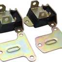 A Pair Polyurethane Motor Engine Mounts Bracket Black Compatible for Small & Big Block Chevy Engine SBC BBC 350