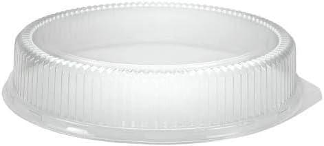 16 Inch Clear Round Plastic Dome Lid  Durable Disposable Dome Cover for Serving Trays, Platters, Cakes, Pastries, Parties, Events, Catering, and Buffets (5)