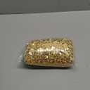 GSQQTE Gold Christmas Tree Skirt 21 Inch Sequin Tree Skirt for Small Christmas Tree Skirts Velvet Xmas Tree Skirt Golden Glitter Tree Base Skirt for Pencil Tree Ornaments Christmas Party Decorations