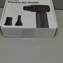 Compressed Air Duster-180000RPM Electric Air Duster Rechargeable Brushless Motor, Stepless Speed/3-Gear Adjustable Mini Blower Cordless with LED Light, Dust Blower for Computer, House, Outdoor, Car