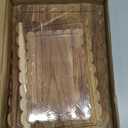 3 Pcs Acacia Wood Scalloped Cutting Board Set, Decorative Cutting Boards Bread Charcuterie Board for Cottage core Kitchen Grand millenial Decor Cheese Meat Fruit Bread Chopping Blocks (Classic Style)