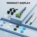 Electric Spin Scrubber Cordless Dual-Brush, IPX7 Waterproof Bathroom Power Scrubber Removalbe Extendable Handle with Digital Display, 2 Speeds, 6 Brush Heads for Bathroom, Tub, Tile, Shower, and Car