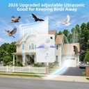 2026 Ultrasonic Bird Repellent Devices Bird Repeller Outdoor for Attic Woodpecker Pigeon Deterrent Goose Repellent Rechargeable Bats Repellent Indoor to Keep Birds Away from Porch Balconies