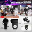 8PCS Motorcycle RGB LED Light Kit with Handlebar Switch Brake Turn Signal, Multicolor Underglow Lights with APP/RF Remote, Neon Strips 12V Waterproof for Sport Bike, Cruiser, Street & Dirt Motorcycle
